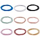 Ahadermaker 36pcs 9 colori 3mm braccialetti elastici a molla in filo di acciaio per donna BJEW-GA0001-05-1