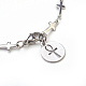 304 Stainless Steel Charm Bracelets BJEW-JB03864-02-2