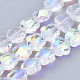 Chapelets de perles en verre électroplaqué EGLA-T004-01-1