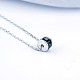 925 подвесные стерлингового серебра ожерелья NJEW-BB48035-A-3