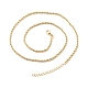 Ожерелье из латунной веревочной веревки для женщин X-NJEW-P265-15G-3