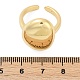 Овальные латунные открытые манжеты для женщин RJEW-G343-15G-5
