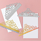 3個3スタイル炭素鋼カッティングダイステンシル  DIYスクラップブッキング用  フォトアルバム  装飾的なエンボス紙カード  ステンレス鋼色  クラウン模様  5.7~7.6x14.2x0.08cm  1個/スタイル DIY-WH0309-665-3