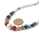 Ожерелье из бисера из натуральных и синтетических смешанных драгоценных камней для женщин NJEW-JN04187-5