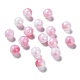 Perles acryliques opaques bicolores SACR-P024-01A-W06-1