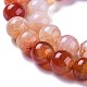 Brins de perles de cornaline naturelles craquelées G-H235-4