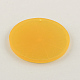 樹脂フルーツペンダント  レモン/フラットラウンド  オレンジ  48x3mm  穴：2mm RESI-R130-02-2