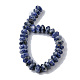 Fili di perle di diaspro macchia blu naturale G-F743-05B-3