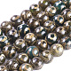 Tibetan Style 3-Eye Dzi Beads Strands X-G-I004-10mm-05-1