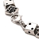 304 bracelets chaîne à maillons dés en acier inoxydable BJEW-E094-04AS-3