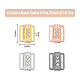 SUPERFINDINGS 16Pcs 4 Colors Bra Clasp Replacement Part Alloy Rhinestone Bikini Clips Bra Buckle Closing Hook Closure Mixed Color Bra Safe Lock Front Closing for Bra Making Lingerie Sewing FIND-FH0007-23-2