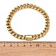 Браслеты-цепочки панцирного плетения из нержавеющей стали 304 для унисекс BJEW-K283-02A-G-5