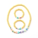 Stretch Kids Beaded Necklace & Bracelet Jewelry Sets SJEW-JS01198-6