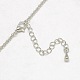 Trendy Women's Long Rolo Chain Brass Cage Pendant Necklaces NJEW-F041-06-5