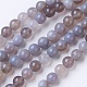 Natural Grade A Striped Agate/Banded Agate Beads Strands G-E479-01-8mm-1