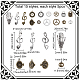Sunnyclue 75 pièces 15 ensembles de pendentifs en alliage de style tibétain TIBEP-SC0002-43-2