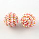 Perles rondes en strass en résine de couleur AB RESI-S313-18x20-M-2