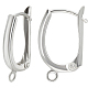 2 пара 925 сережек-колец из стерлингового серебра STER-BBC0007-13-1