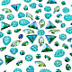 Ph pandahall 160 pz 8 stile verde strass da cucire gemme di cristallo flatback cucito strass di cristallo pietre da cucire accessorio del vestito per i vestiti cintura scarpe decorazione di cerimonia nuziale progetti artistici RESI-PH0002-04A-1