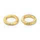 Acumular anillos de bronce enlace chapado KK-Z033-02G-2