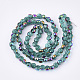 Electroplate Glass Beads Strands EGLA-S187-02-3