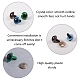 Pandahall 200 pcs 10~18 mm ojos de seguridad de plástico de colores con arandelas para manualidades de animales de muñecas DIY-PH0026-18-6