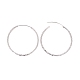 925 Sterling Silver Hoop Earrings EJEW-L202-001P-4
