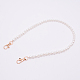 Poignées de sac de perles rondes en acrylique blanc FIND-TAC0006-23B-01-1