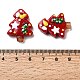 Рождественские эмалевые бусины ручной работы в технике лэмпворк LAMP-I027-07V-3