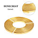 BENECREAT 10m (33FT) 5mm Wide Gold Aluminum Flat Wire Anodized Flat Artistic Wire for Jewelry Craft Beading Making AW-BC0002-01A-5mm-4