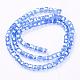 Electroplate Glass Beads Strands EGLA-R030-4x4mm-M-3