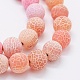 Chapelets de perle en agate naturelle patinée G-K261-01-10mm-3