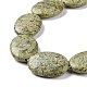 Fili di perline in pietra di serpentino naturale / pizzo verde G-P469-02-5