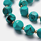 Perles de turquoise naturelle brin G-M367-23B-6