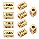 5pcs perles de tube de jésus en laiton pour pâques KK-SZ0005-13-1