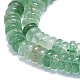 Perles vertes naturelles quartz fraise brins G-K245-B13-C02-3