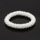 Opaque Solid Color Crystal Glass Round Beads Bracelets BJEW-F083C-01-1