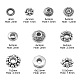 200 pièces 10 styles perles d'espacement en alliage de style tibétain ENAM-CJ0005-28-2