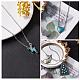 Collier turquoise synthétique collier ras du cou vintage éclairage pendentif colliers mode boho coeur bijoux cadeaux pour femmes anniversaire noël JN1097A-5