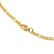 304 Stainless Steel Figaro Chain Necklace Making X-STAS-A028-N022G-3