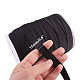 BENECREAT 82 Yards 15mm Wide Fold Over Elastic Band Black Foldover Elastics Stretch for Hair Ties Headbands Garment Sewing OCOR-BC0012-12A-2