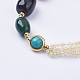 Bracelets de perles de quartz rutiles en or naturel BJEW-I247-06-A-2