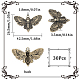 SUNNYCLUE 1 Box 30Pcs Moth Charms Bulk Skull Butterfly Charms Bronze Alloy Skulls Flying Insect Butterflies Halloween Gothic Tibetan Charm for Jewelry Making Charms Women DIY Necklaces Earrings FIND-SC0006-91-2
