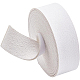 Cinturino in pelle bianca modello litchi benecreat da 98 pollice LC-WH0002-01G-1