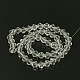 Chapelets de perles en verre transparent manuelles X-GB6mmC01-2