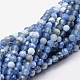 Faceted Natural Agate Round Beads Strands G-E318B-4mm-02-1