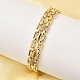 Браслеты-цепочки из латуни с пантерой для мужчин и женщин BJEW-H630-01G-1