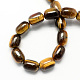 Barrel Shaped Gemstone Natural Tiger Eye Stone Beads Strands G-S114-30-2