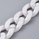 Handmade Acrylic Imitation Pearl Curb Chains AJEW-JB00520-2