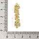 Rack Plating Brass Micro Pave Colorful Cubic Zirconia Connector Charms KK-K377-82G-3